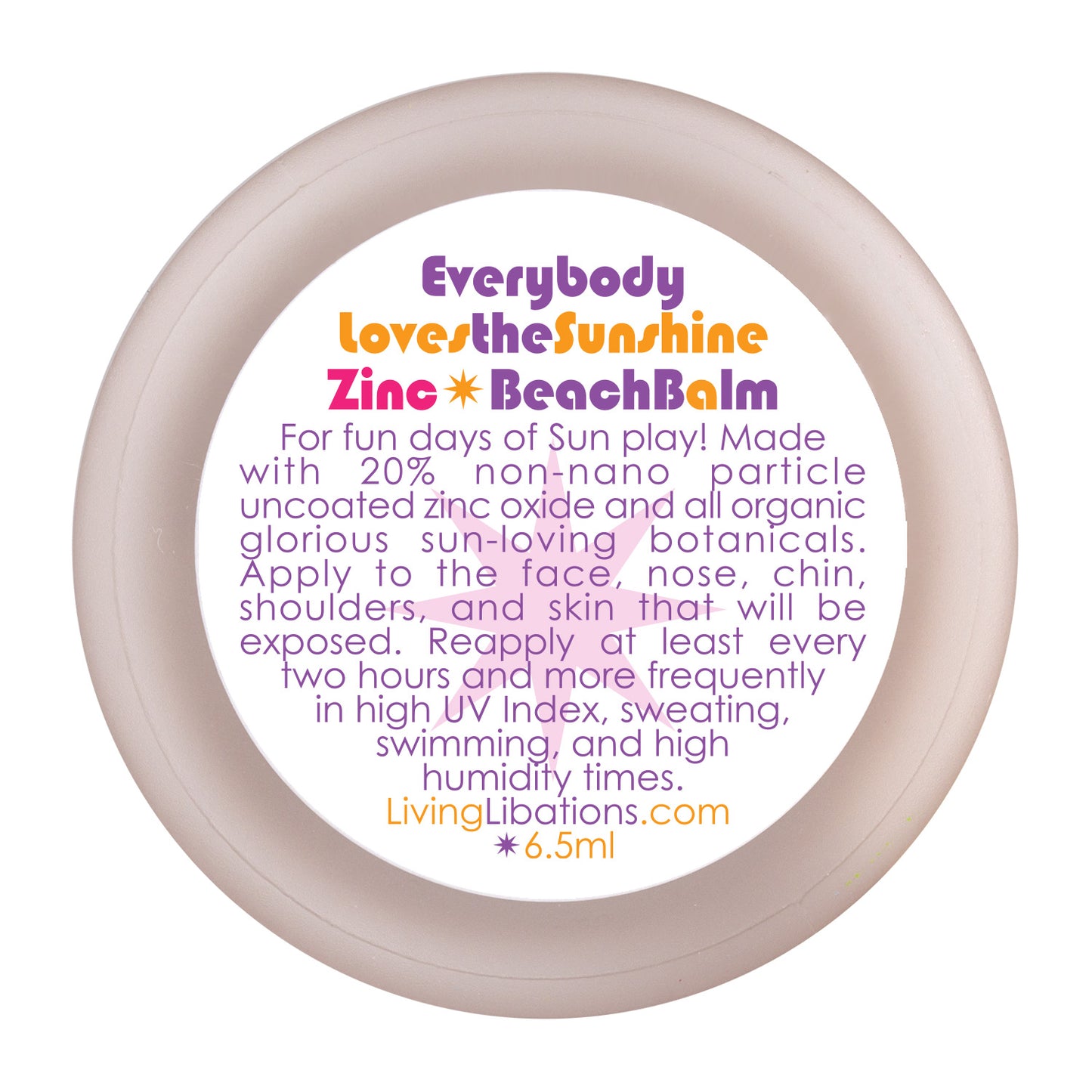 Everybody Loves the Sunshine - Zinc Beach Balm