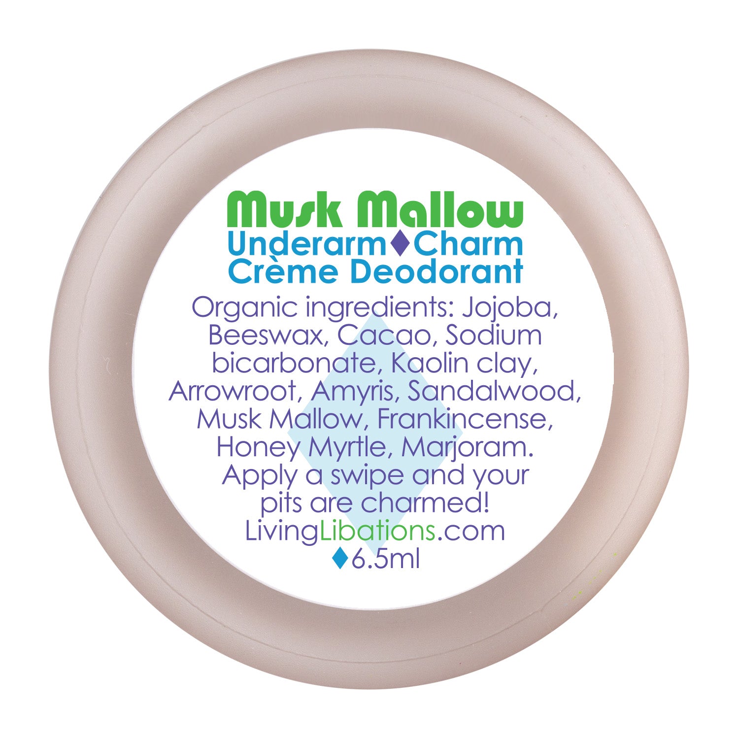 Underarm Charm Crème Deodorant - Musk Mallow