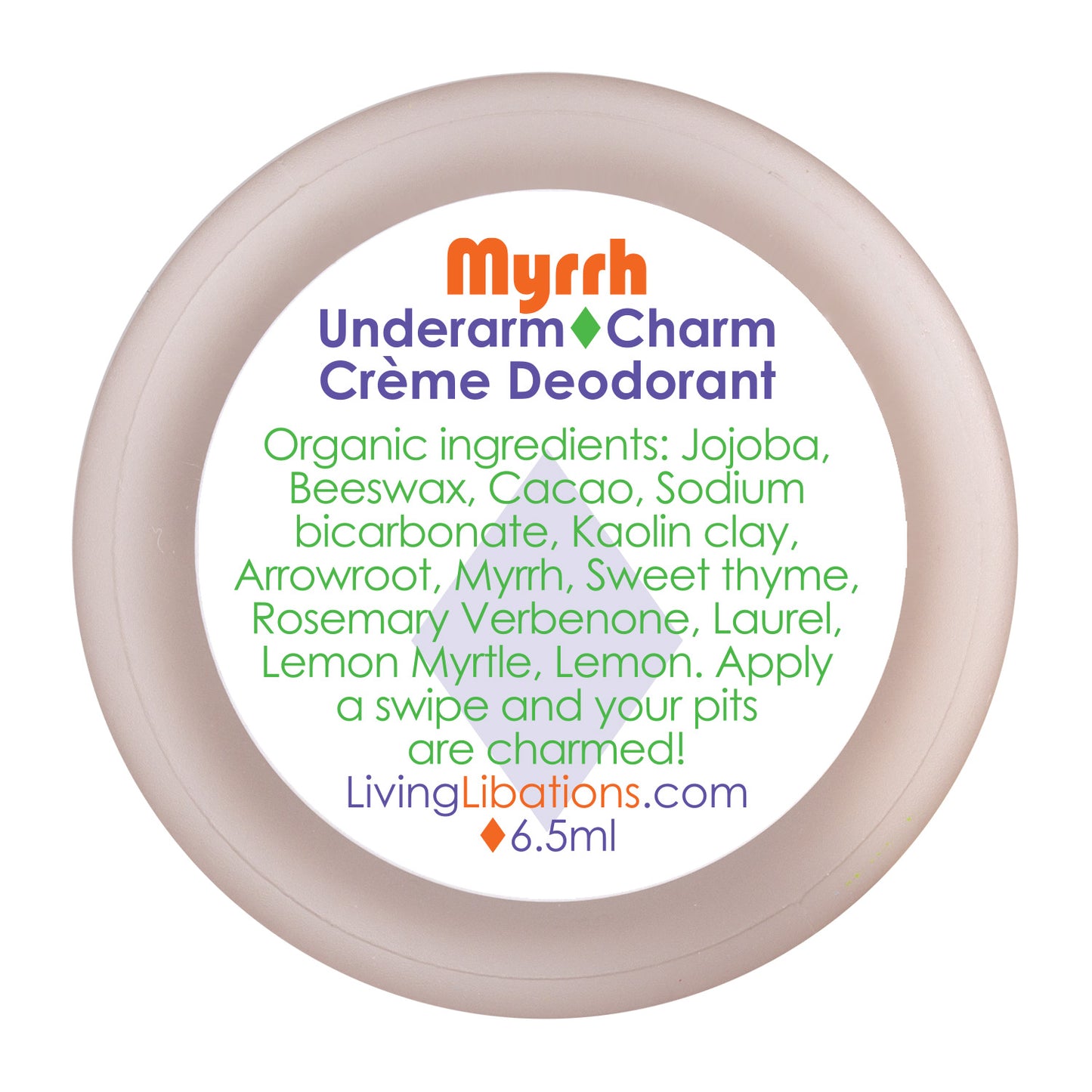 Myrrh - Underarm Charm Crème Deodorant