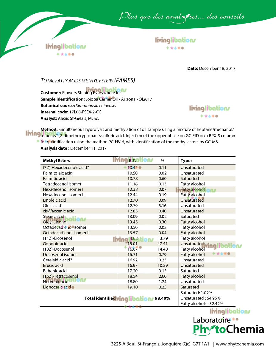 Jojoba - Organic Carrier Oil